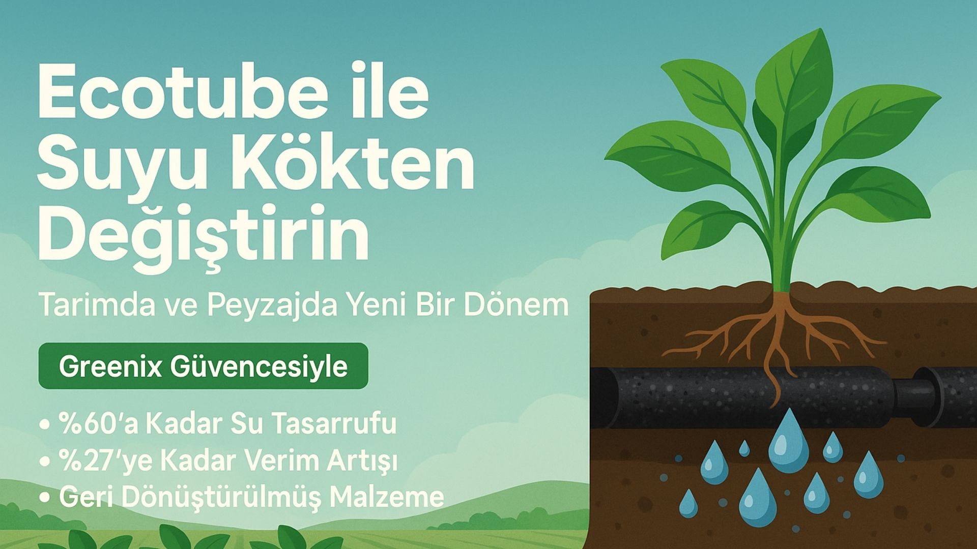 Ecotube ile Tanışın: GreeniX Güvencesiyle Türkiye'de Su Verimliliğinde Devrim Yaratın