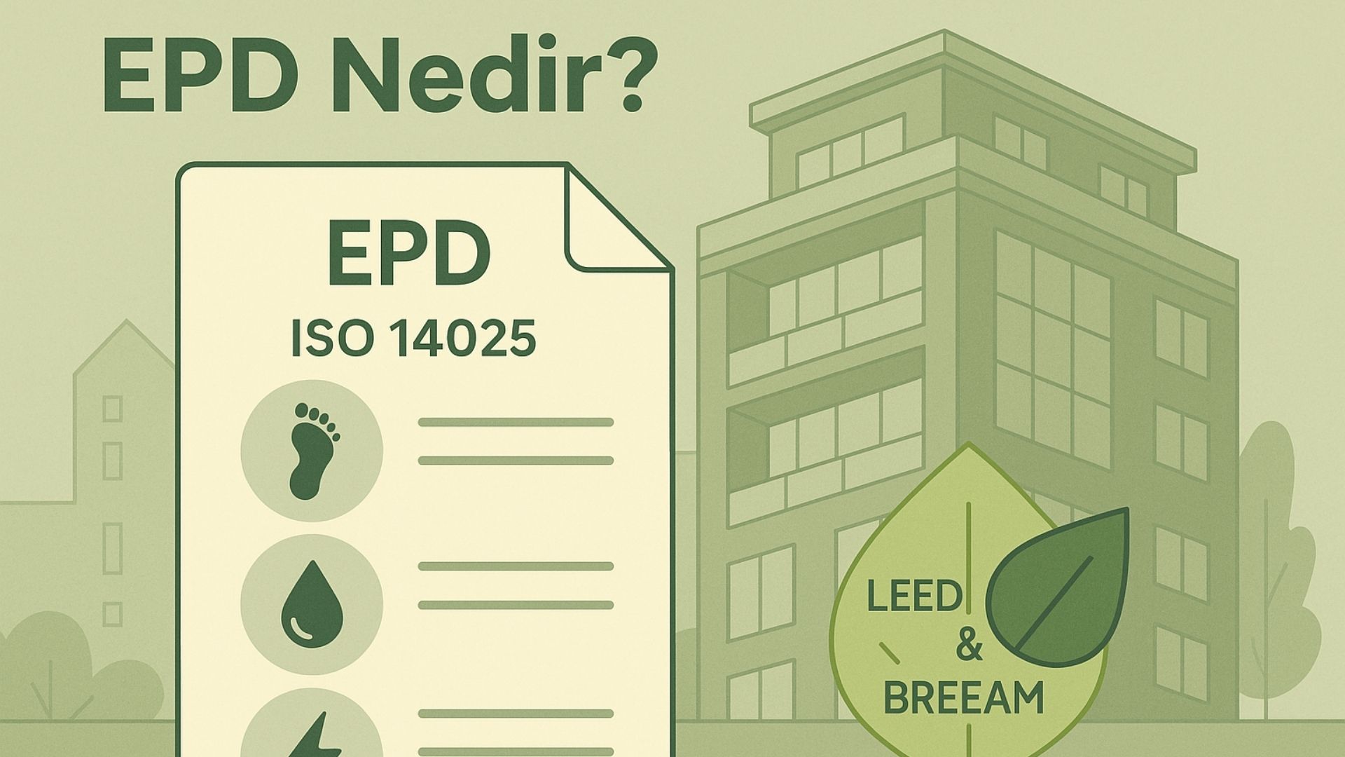 EPD ve Yeşil Bina Sertifikaları Arasındaki Bağlantı: Malzeme Tercihinde EPD’nin Rolü
